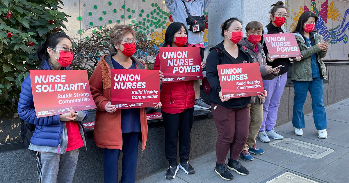 San Francisco Nurses Picket for Immigrant Patient Safety and Fair ...