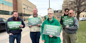 AFSCME Members in Wisconsin Demand Accountability from Rep Van Orden - USA Works